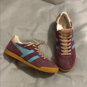 Gola Maroon and Light Blue Sneakers women’s us size 10